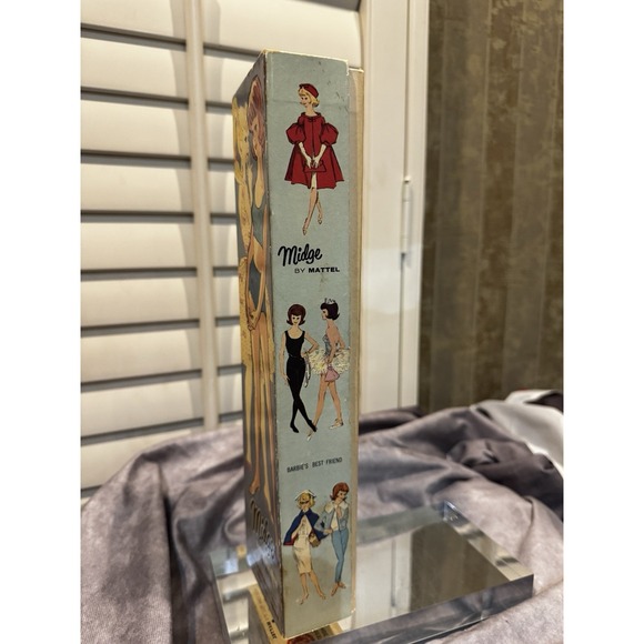 1962 BARBIE Best Friend MIDGE Doll  Original Box w/‎ Papers- VINTAGE Mattel #860 - Picture 2 of 11